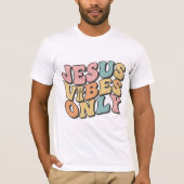 Jesus Vibes Only Retro Christian Men’s T-Shirt  (Vorderseite)