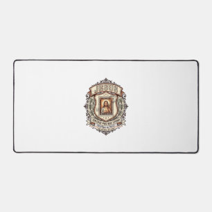 Jesus Vintage-Postbriefmarke Jesus Vintage-Postbri Schreibtischunterlage