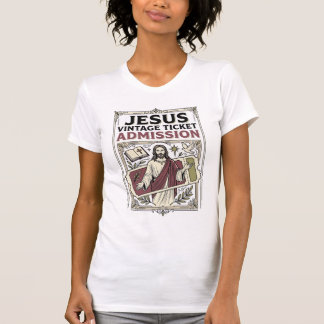 Jesus Vintage Ticket Eintritt Jesus Vintage Ticke T-Shirt