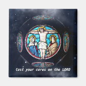 Jesus Vintager Stil Magnet (Vorne)