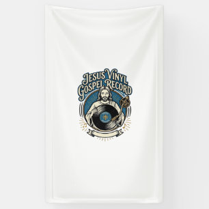 Jesus Vinyl Gospel Schallplatte Jesus Vinyl Schall Banner