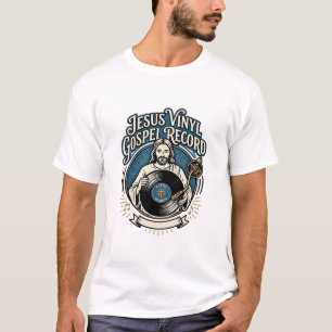 Jesus Vinyl Gospel Schallplatte Jesus Vinyl Schall T-Shirt