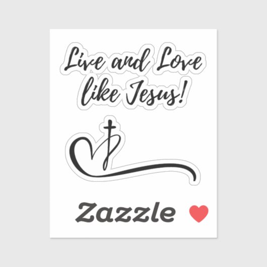 Jesus Vinyl Stickers Aufkleber (Blatt)