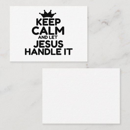 JESUS VISITENKARTE (Vorne/Hinten)