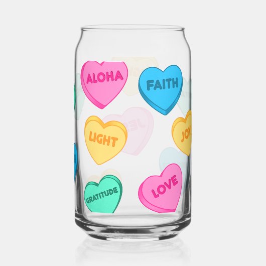 Jesus voll von Liebe-Gesprächsherzen Dosenglas (Rechts)