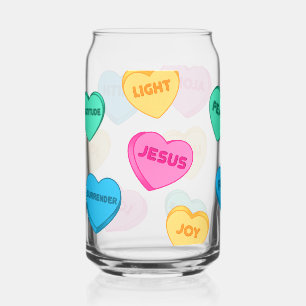 Jesus voll von Liebe-Gesprächsherzen Dosenglas