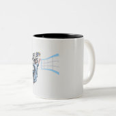 Jesus Volleyball Rette Funny Christlich Faith Zweifarbige Tasse (VorderseiteRechts)