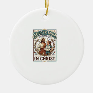 Jesus Volleyball Softball Fußball Vintage-Shirt Ch Keramik Ornament