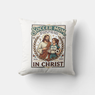 Jesus Volleyball Softball Fußball Vintage-Shirt Ch Kissen