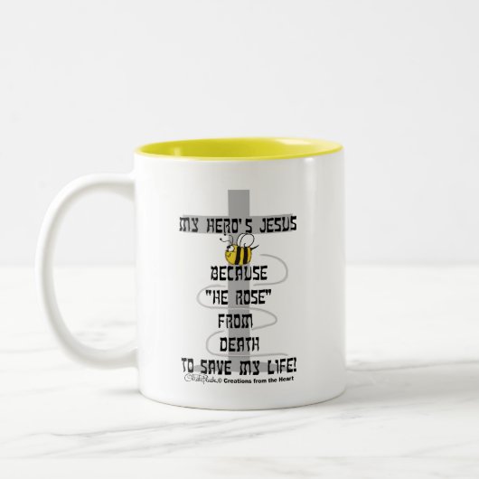 Jesus von Hero Zweifarbige Tasse (Links)
