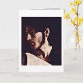 Jesus von Michelangelo Merisi Da Caravaggio Karte (Gelbe Blume)