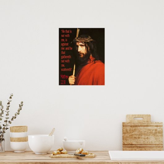 Jesus von Nazareth - Ecce Homo (Lateinisch) - Post Poster (Küche)