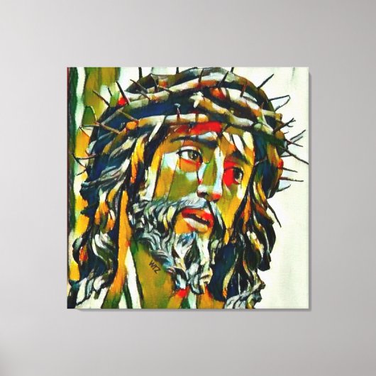Jesus von Nazareth Öl auf Leinwand Portrait (Vorderseite)