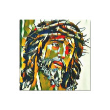 Jesus von Nazareth Öl auf Leinwand Portrait