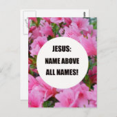 Jesus: Vor allen Namen! Postkarte (Vorne/Hinten)