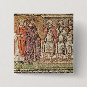 Jesus vor Caiphus Button