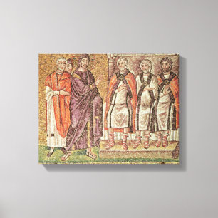 Jesus vor Caiphus Leinwanddruck
