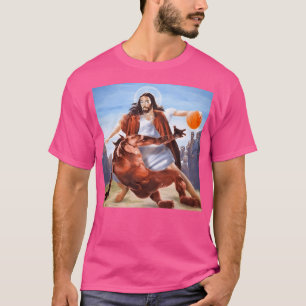 Jesus Vs Satan in Basketball T-Shirt