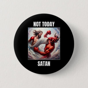 Jesus Vs Satan in einem Boxkampf - nicht heute Sat Button