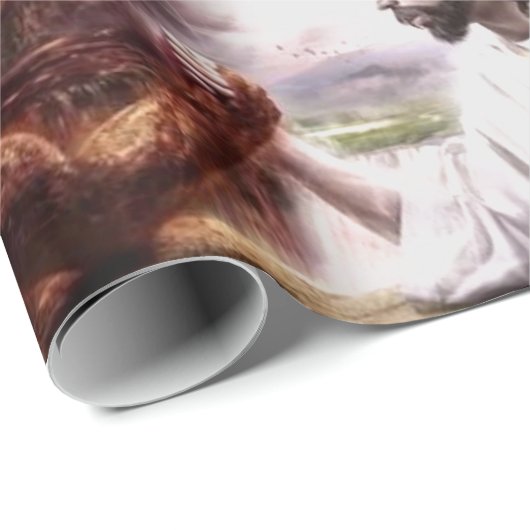 JESUS VS the DEVIL Geschenkpapier (Rolleneckpunkt)