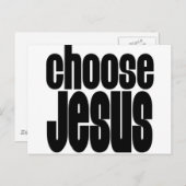 Jesus wählen postkarte (Vorne/Hinten)