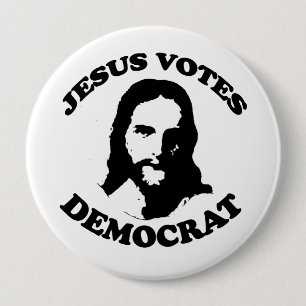 Jesus wählt demokratisch button