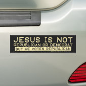 Jesus wählt Republikaner Autoaufkleber (Auf Auto)