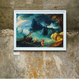 Jesus Walking am Meer von Galiläa Paul Bril 1590 Poster