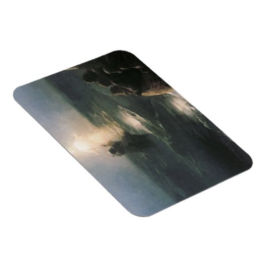Jesus Walking auf Wasser, Ivan Aivazovsky Malerei Magnet (Rechte Seite)