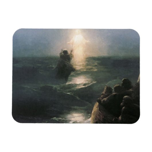 Jesus Walking auf Wasser, Ivan Aivazovsky Malerei Magnet (Horizontal)
