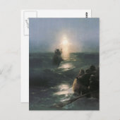 Jesus Walking auf Wasser, Ivan Aivazovsky Malerei Postkarte (Vorne/Hinten)