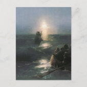 Jesus Walking auf Wasser, Ivan Aivazovsky Malerei Postkarte (Vorderseite)