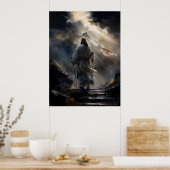 Jesus wandert den Berg Poster (Küche)
