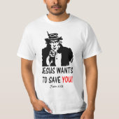 Jesus Wants to Save you T-Shirt (Vorderseite)