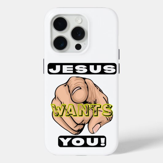 Jesus Wants You Phone Case (Rückseite)