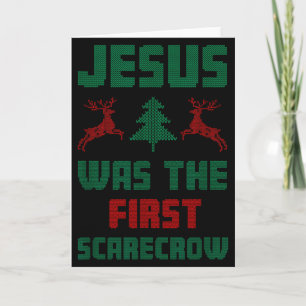 Jesus war der erste Vogelscheuchen hässlicher Swea Karte