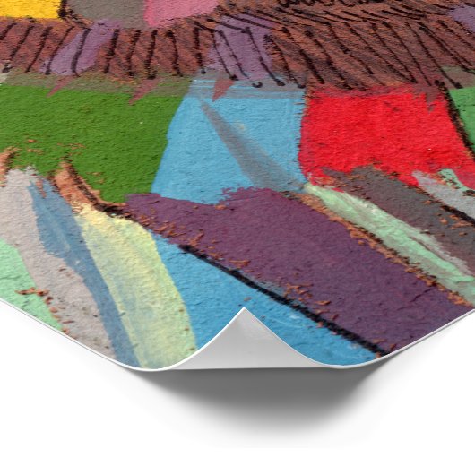 Jesus war ein Bärenprint Poster (Ecke)