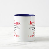 Jesus war ein blutendes Herz liberal - Anti-GOP Tasse (Zentrum)
