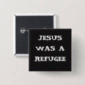 Jesus war ein Flüchtling Knopf Button (Vorne & Hinten)