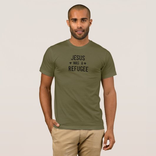 Jesus war ein Flüchtling T-Shirt (Vorne ganz)