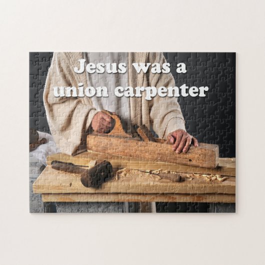 Jesus war ein Gewerkschafts-Tischler-Puzzlespiel Puzzle (Horizontal)