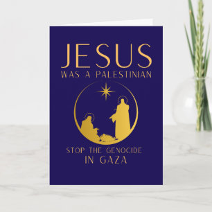 Jesus war ein palästinensischer Weihnachtsbrauch-B Karte