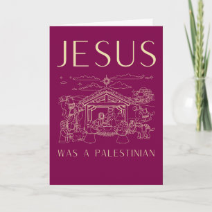 Jesus war ein palästinensischer Weihnachtsgruß Chr Karte