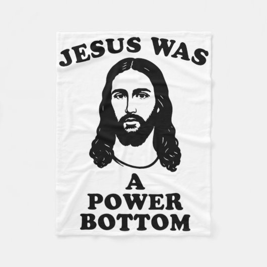 Jesus war ein Power Bottom lustiger Pride Weihnach Fleecedecke (Vorderseite)