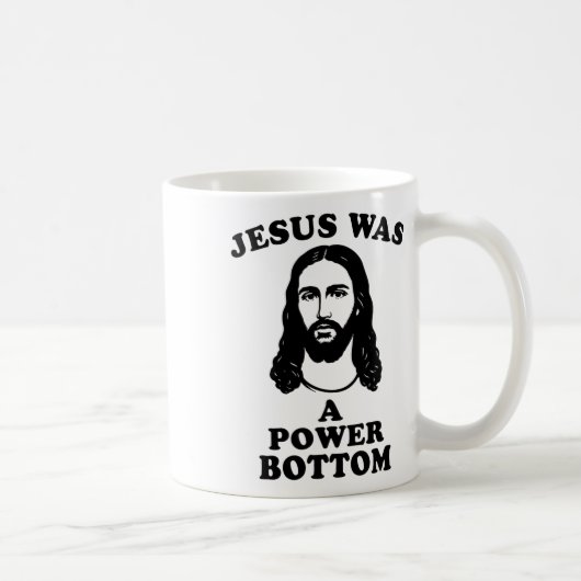 Jesus war ein Power Bottom lustiger Pride Weihnach Kaffeetasse (Rechts)