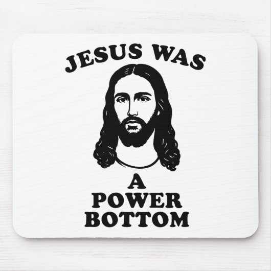 Jesus war ein Power Bottom Lustiger Pride Weihnach Mousepad (Vorne)