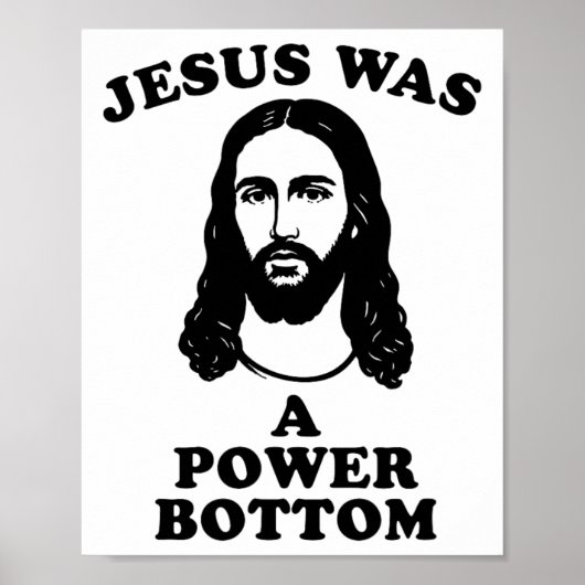 Jesus war ein Power Bottom Lustiger Pride Weihnach Poster (Vorne)