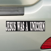 Jesus war ein Unicorn-Autoaufkleber Autoaufkleber (Auf Auto)
