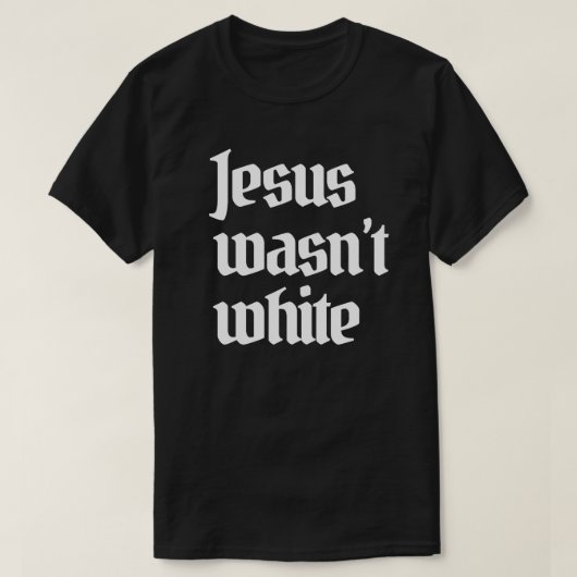 Jesus war kein weißer, klassischer Rundaufkleber T-Shirt (Design vorne)