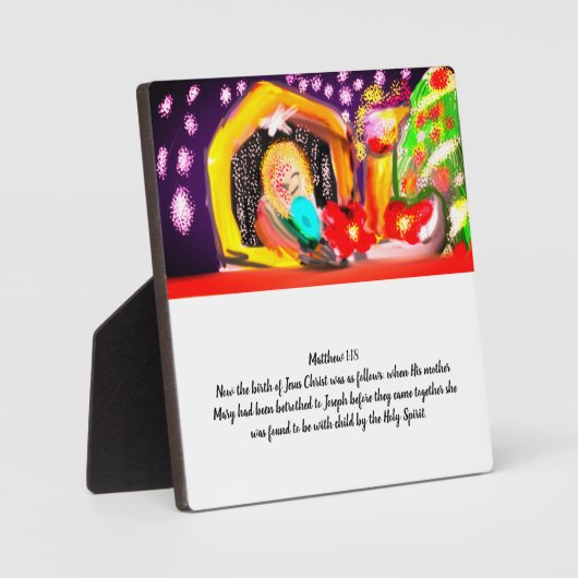 Jesus war Miracles Magnet Türe Zeichen Akrylprint Fotoplatte (Vorderseite)